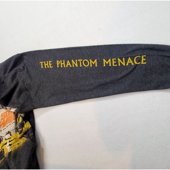 Star Wars Men's Hoodie Gray  Medium Long Sleeve Drawstring Pullover Outdoor - Picture 5 of 8